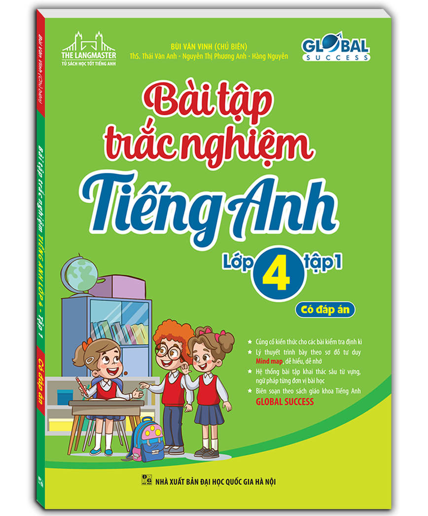 GLOBAL SUCCESS - Bài tập trắc nghiệm tiếng anh lớp 4 tập 1 (có đáp án) - bia